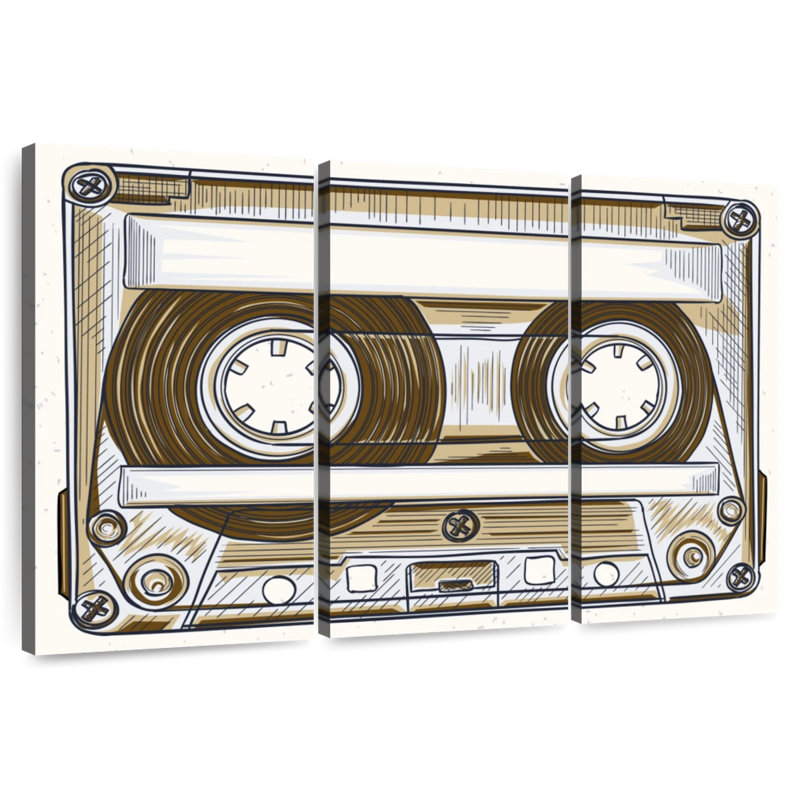 Abarca Audio Cassette, 24" H x 38" W