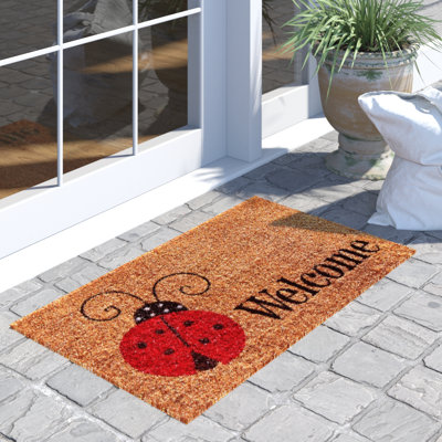 Paillasson coccinelle 17 po x 29 po
