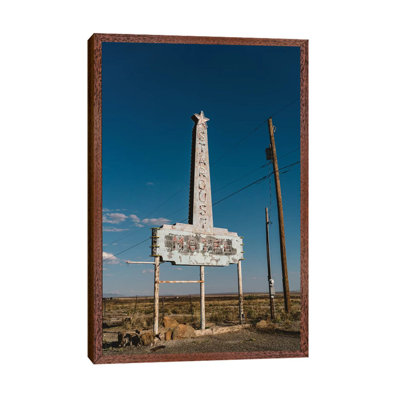 Marfa Stardust by Bethany Young - Print on Canvas, Classic Brown Wood Framed, 66.04cm H x 45.72cm W x 3.81cm D