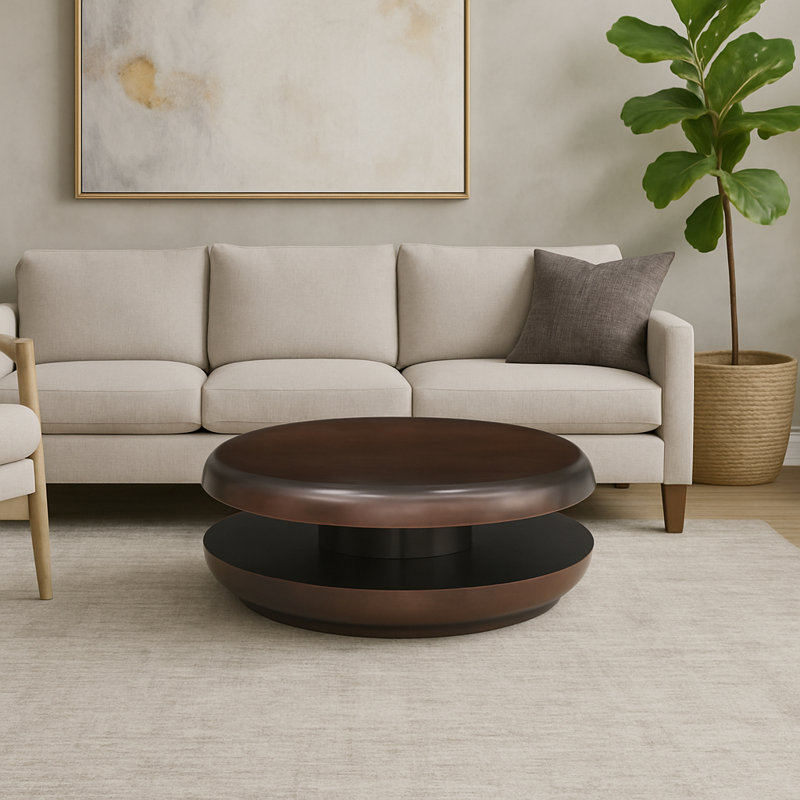 Table basse Jamison, Brun