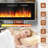 Alazik Floating TV Stand with 36" Electric Fireplace-1003175830