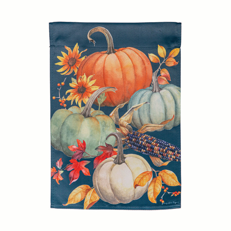 Drapeau de jardin en suède All Things Pumpkins