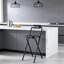 Tabouret pliant portatif noir