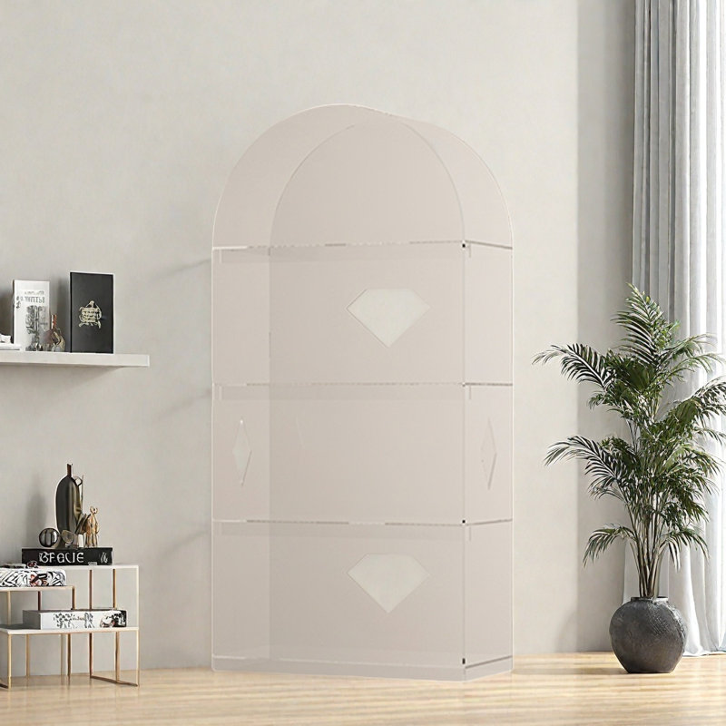 Bibliothèque créative et pratique, (4 tablettes) H 50,3 po x l 23,6 po x P 11 po, Clair