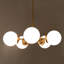 Luminaire suspendu sphère 5 lumières Mid-Century