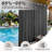 Outdoor Patio Curtains Waterproof - Darkening Thermal Insulated Curtains For Porch, Pergola, Cabana - Sunproof Blackout Drapes With Rust Proof Grommets, Set Of 2 Panels,Black-1257463579-1257463574