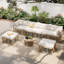 Ensemble de canapé modulaire d'extérieur 7 pièces 7 pièces-653808574