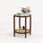 Bay Isle Home Round Rattan Coffee Table with Glass Top-676772000-675633288