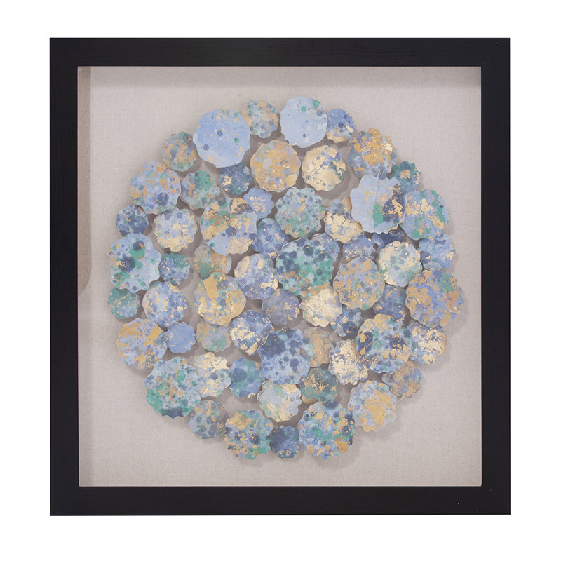 Abstrait, art de boîte à l'ombre de chrysanthème