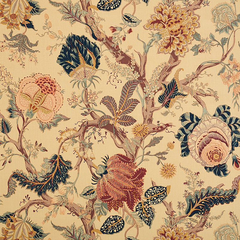 Tissu indien avec arbre, Thé