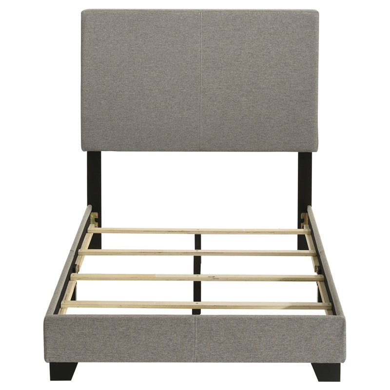 Buglosse Fabric Upholstered Twin Panel Bed Taupe, Taupe, Twin
