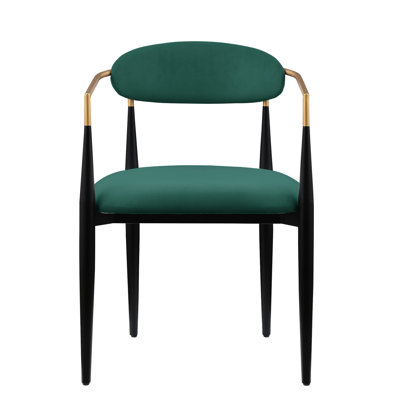 Chaises d'appoint de salle à manger recouvertes de tissu 2 pièces, style moderne ultra-moderne revêtu de tissu d'aspect contemporain