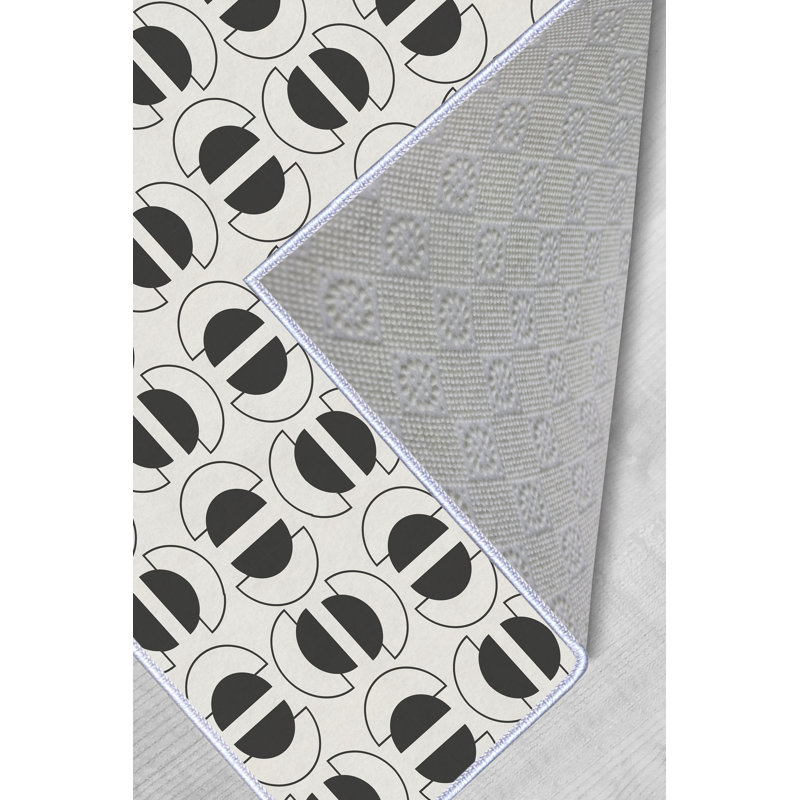 Soft & Durable Area Rug, 5.2 x 7.5 Feet, 100% Polyester, 650 g/m², 0.3 in Pile Height | Non-Slip PVC Dot Underside | Machine Washable, 3D Digital Print | Perfect for Living Room, Bedroom & Office Decor