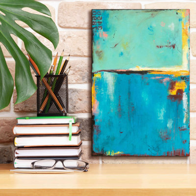 «Matchbox Blue 55» par Erin Ashley, estampe numérique sur toile