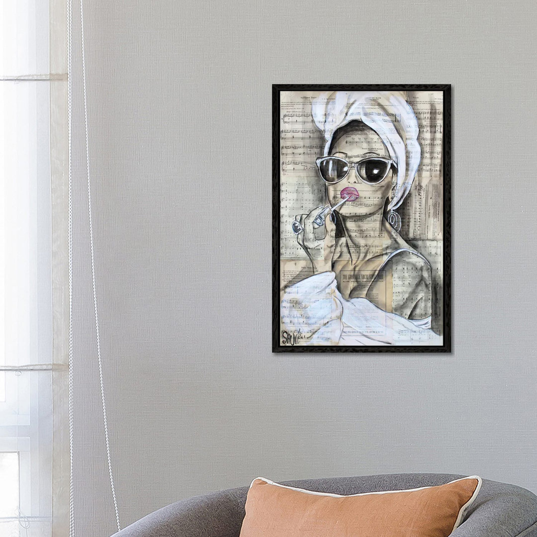 Glam Girl von Jason Sauve - Galerie-verpackte Leinwand Giclée auf Leinwand