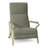 Infinity Upholstered Velvet and Chenille Recliner-49031656-49031652