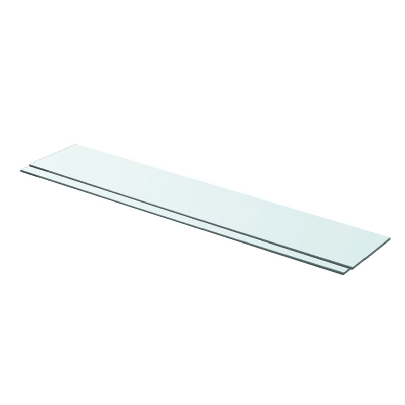 Tablette murale Tablette flottante présentoir mural en verre trempé, H 0,31 po x l 35,4 po x P 5,9 po