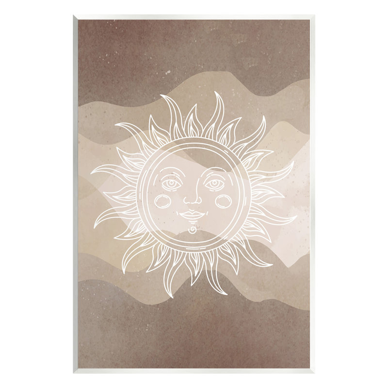 «Boho Celestial Sun» par Lil 'Rue, H 19 po x l 13 po