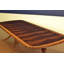 Table de salle à manger multi-bandes en acajou