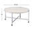 Round Coffee Table With Metal Frame Leg