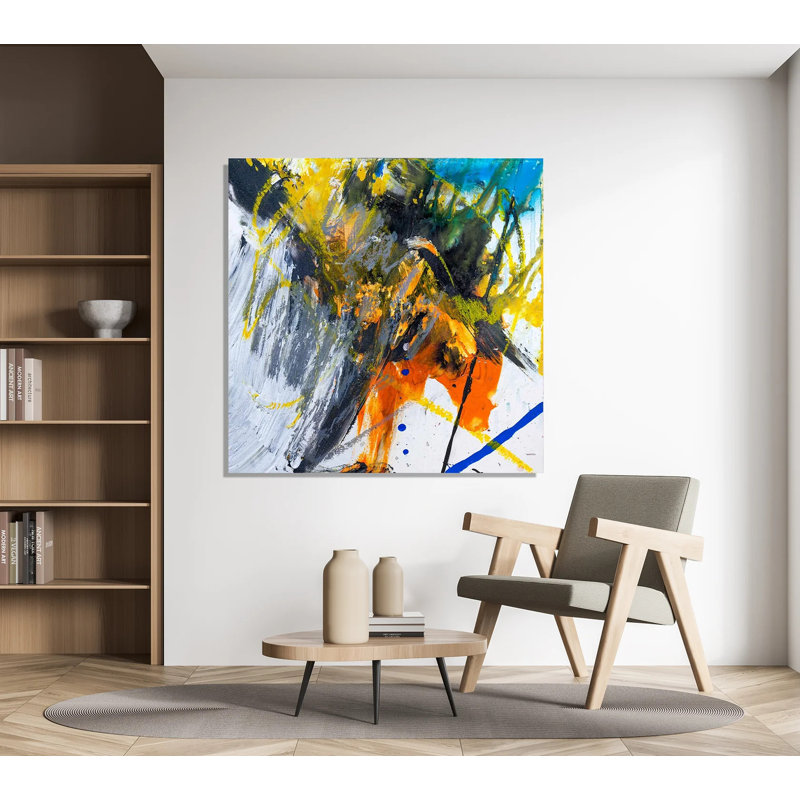 Jasper - Artist Enhanced Canvas Print, 40" H x 40" W x 1.5" D, Wrapped Canvas
