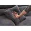 LY-029B GREY COMPRession SOFA: Combinaison de chaise longue avec canapé 3 places
