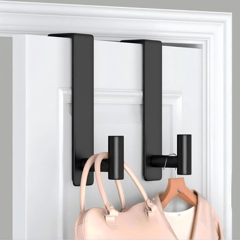 Crochet de porte robuste en acier inoxydable pour manteaux