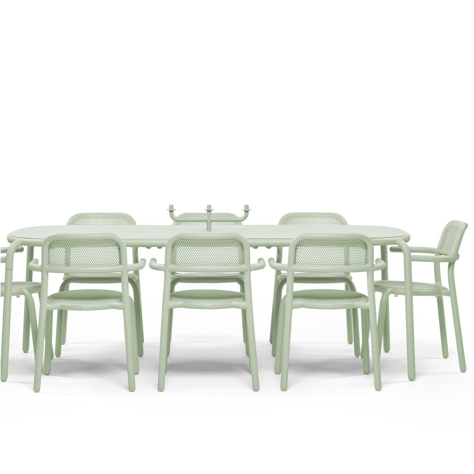 Toní Stackable Patio Armchair, Mist Green