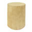 Table d'appoint cylindrique MGO, texture semblable au bois, couleur brun antique