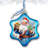 4'' Glass Hanging Figurine Ornament