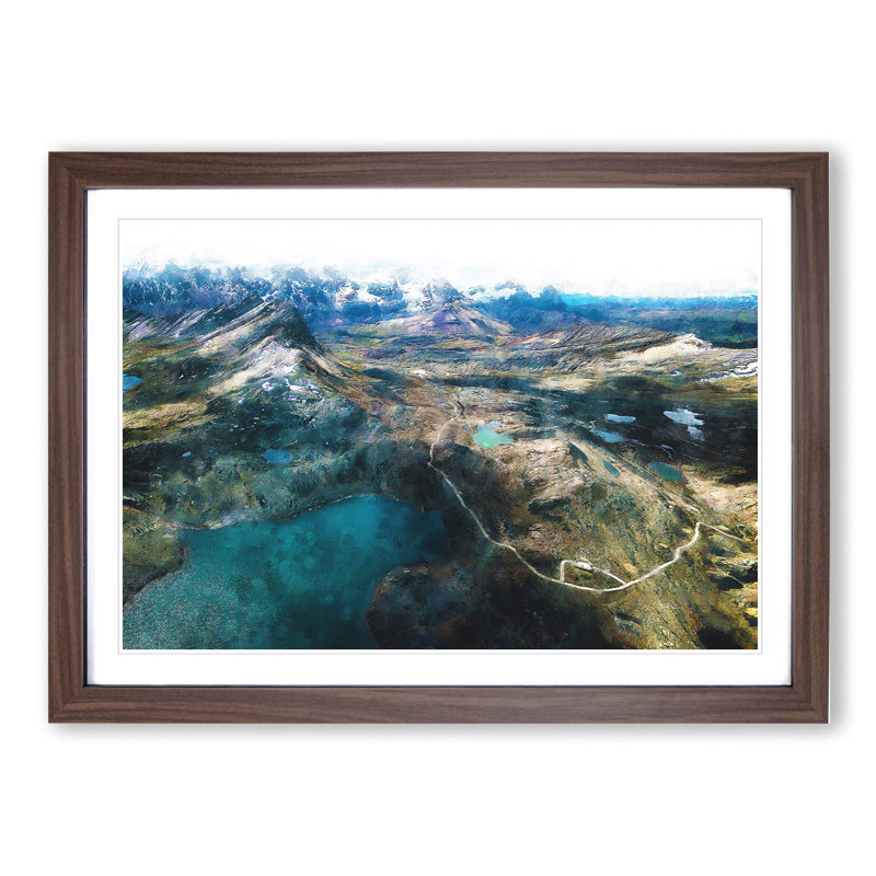 Pastoruri Glacier in Peru Vol.1 - Framed Print, 27cm H x 36cm W x 2cm D, Walnut Framed