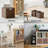 Wicker Basket, Set Of 2 Hand-Woven Paper Rope Storage Baskets For Organizing, Foldable Cubby Storage Bins, 11 Inch Large Wicker Storage Basket, Square Baskets Cube Storage Organizer-1436917745