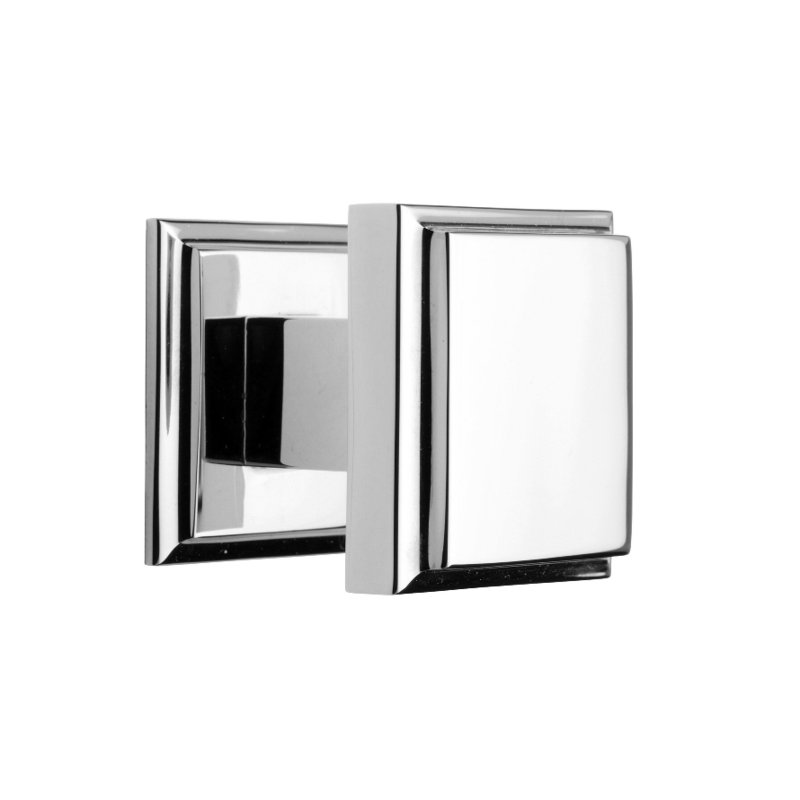 Poignée carrée Alhambra, Chrome brillant, H 0,98 po x l 0,98 po x P 0,98 po