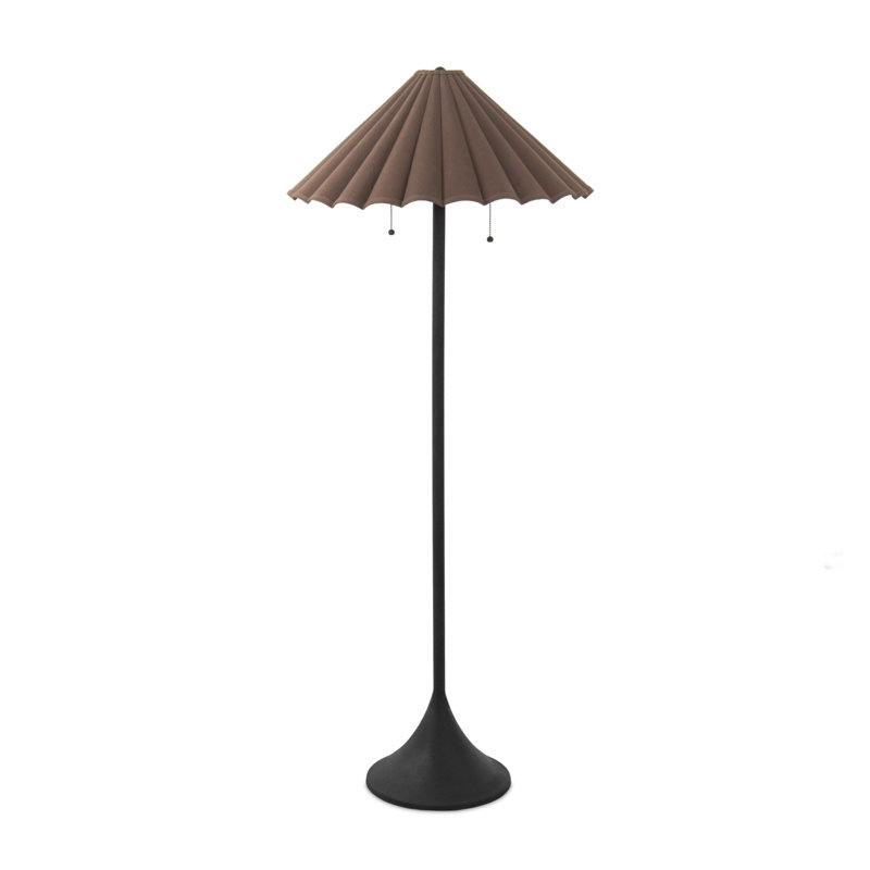 Fiorella Floor Lamp, Espresso Canvas