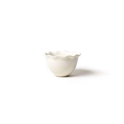Signature 6 Ruffle Bowl White