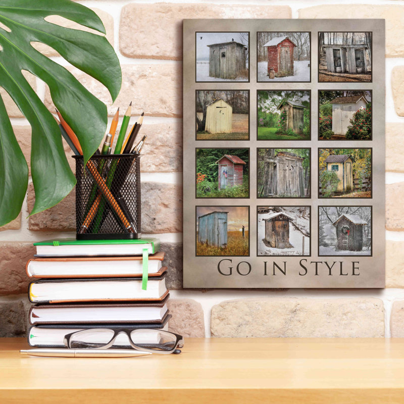 Go In Style sur toile par Lori Deiter, H 16 po x l 12 po x P 0,75 po
