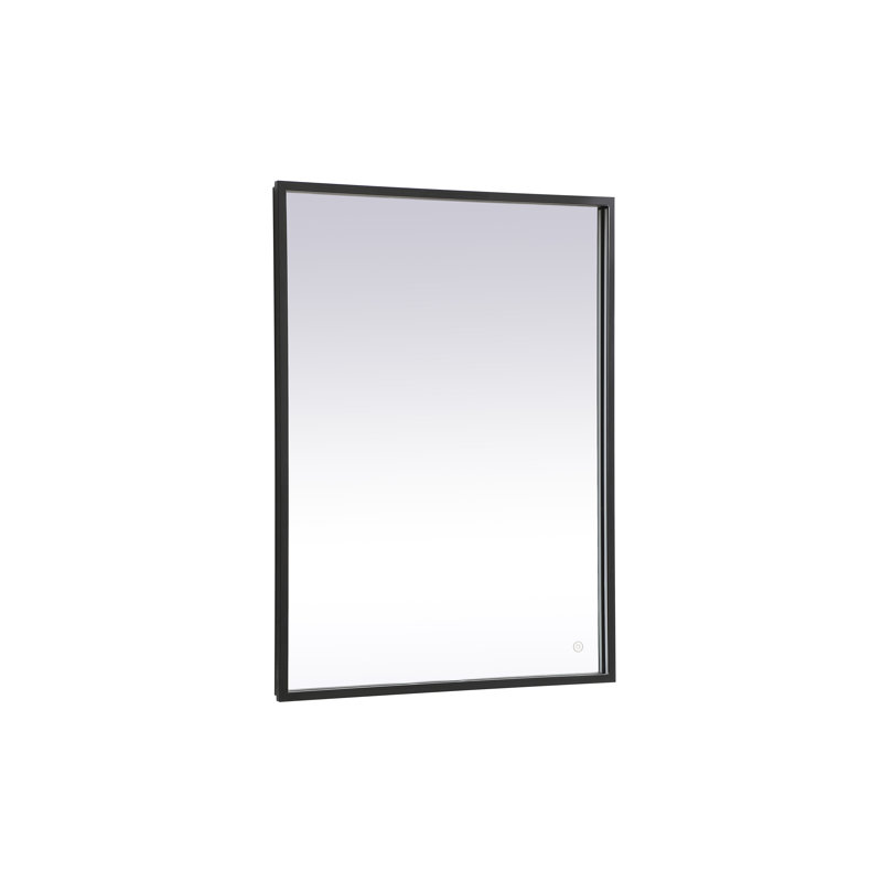 Miroir Piche Inch avec température de couleur réglable 3000K / 4200K / 6400K, 27 po x 36 po, Noir