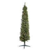 Home Heritage Stanley Pine Artificial Christmas Tree, 7' with Metal Base Stand