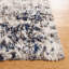 Tapis à poils longs Mertens 112 ivoire / bleu marine-381414252