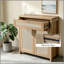 Buffet en rotin, armoire de rangement Farmhouse avec tablette réglable, armoire de cuisine avec tiroir Boho pour la salle à manger, la cuisine, le vestibule, le salon, le bois