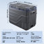 Car Refrigerator, DC 12/24V AC100-240V Compressor Electric Cooler, -4°F to 68°F Car Fridge with APP Control, 42 QT Cars Freezer for RVs, Campsites, Boats, Camping, Fishing, 60W Portable Freezer