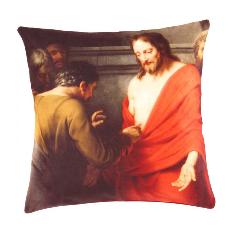Coussin décoratif en velours Pasargad 16 po x 16 po, Vert / noir / beige / rouge / olive