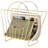 Earla Gold Magazine Holder Rack