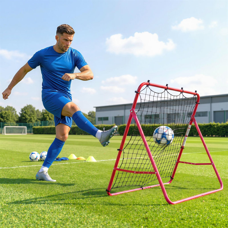 Filet de rebond de soccer, filet de rebond avec 5 angles réglables