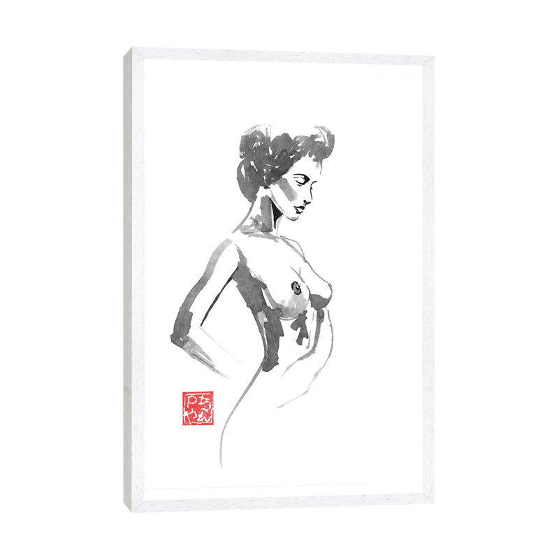 Sophistication by Péchane - Print on Canvas, 101.6 cm H x 66.04 cm W, White Framed
