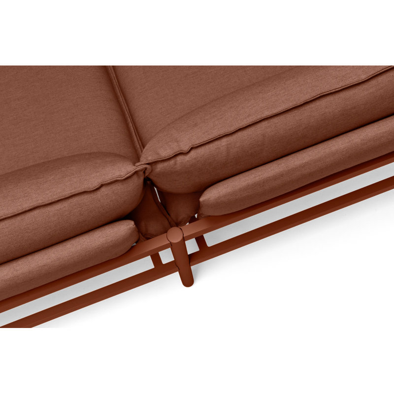 136 " W L-Shaped Patio Sectional with Cushions