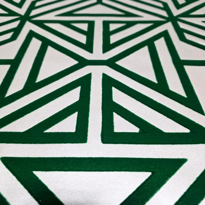 Papier peint à motif géométrique de velours