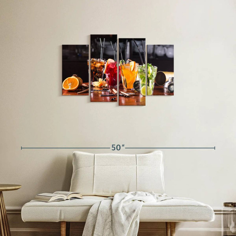 Sélection de cocktails Yarlin, H 22 po x l 36 po