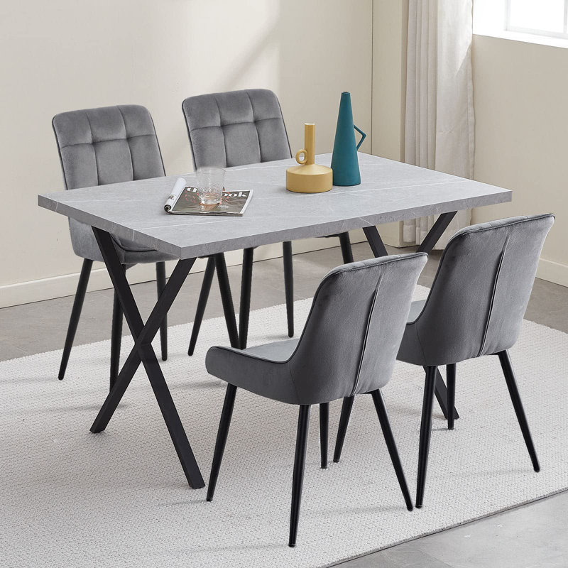 Ajooni Velvet Upholstered Dining Chair