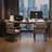 Tan Rectangular Solid Wood desk-716688045